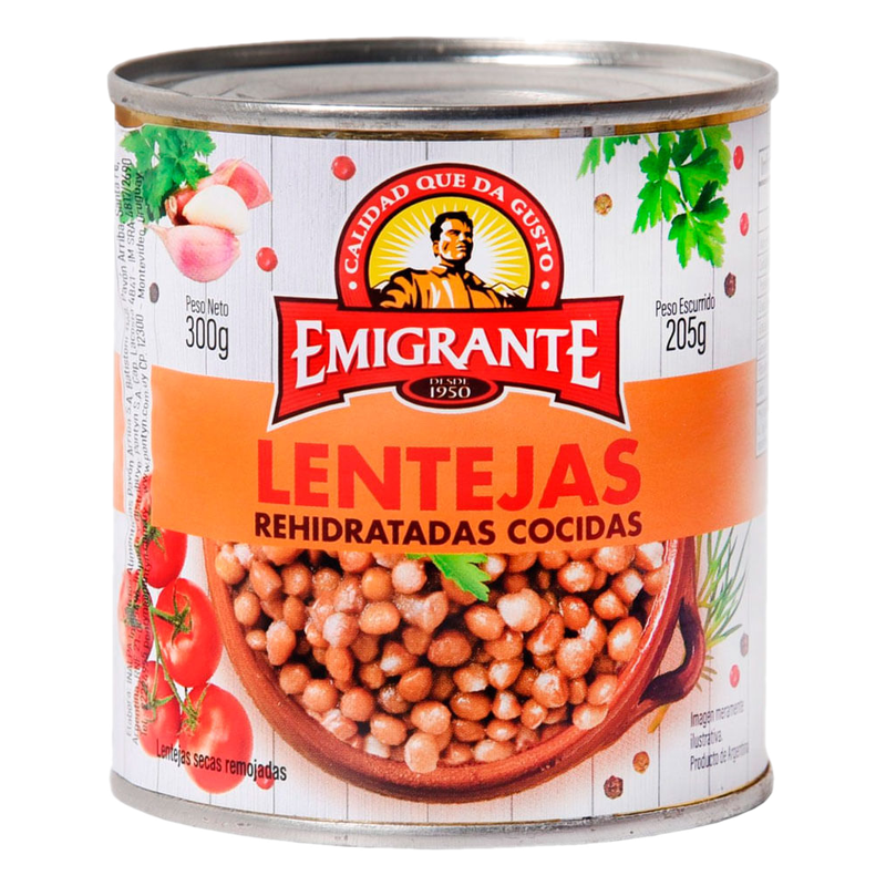 Lentejas En Lata Emigrante 350 G