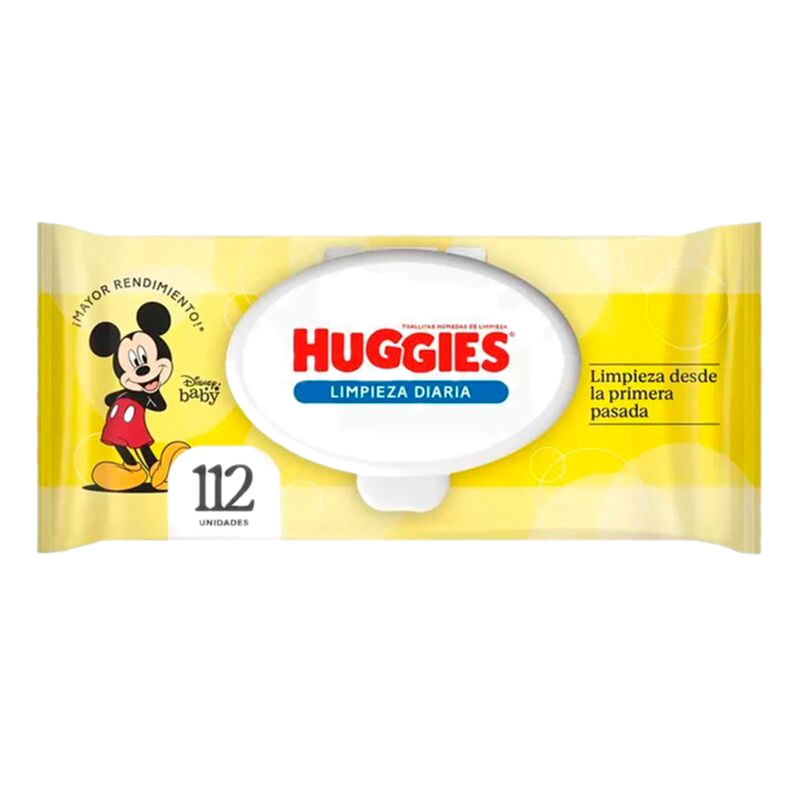 Toallas Húmedas Huggies Limpieza Diaria 112 Unidades