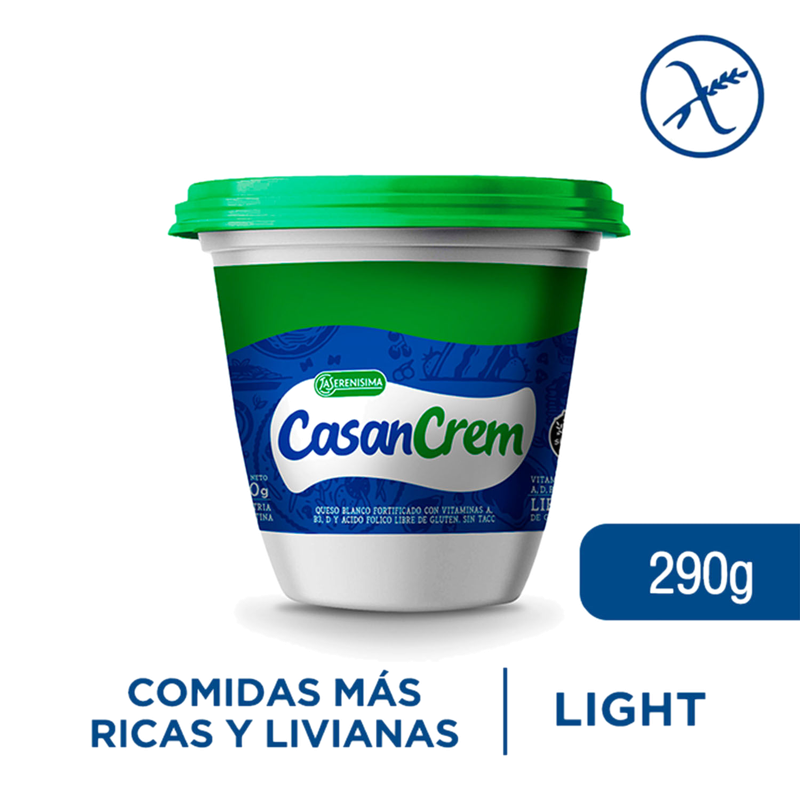 Queso Casancrem Light Crema Pote 290 G