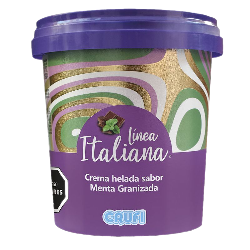 Helado Crufi Línea Italiana Menta Granizada 300 G