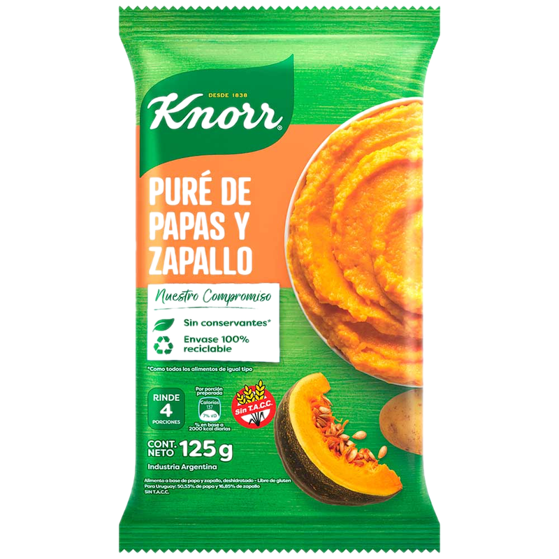 Puré De Papas Y Zapallo Knorr 125 G