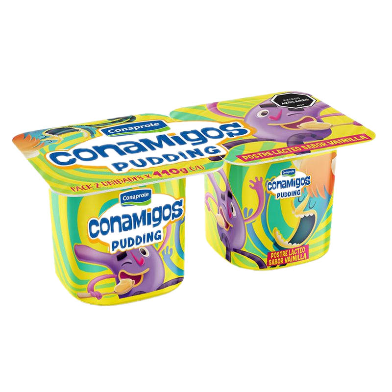 Pudding Vainilla Conamigos 2 Unidades 220 G
