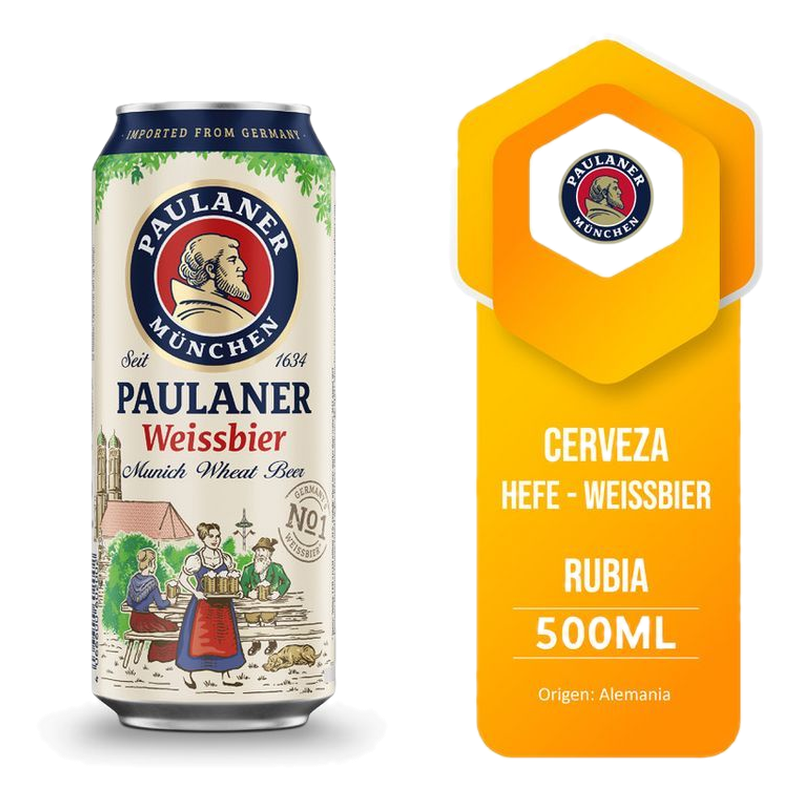 Cerveza Weissbier Rubia Paulaner 500 Ml