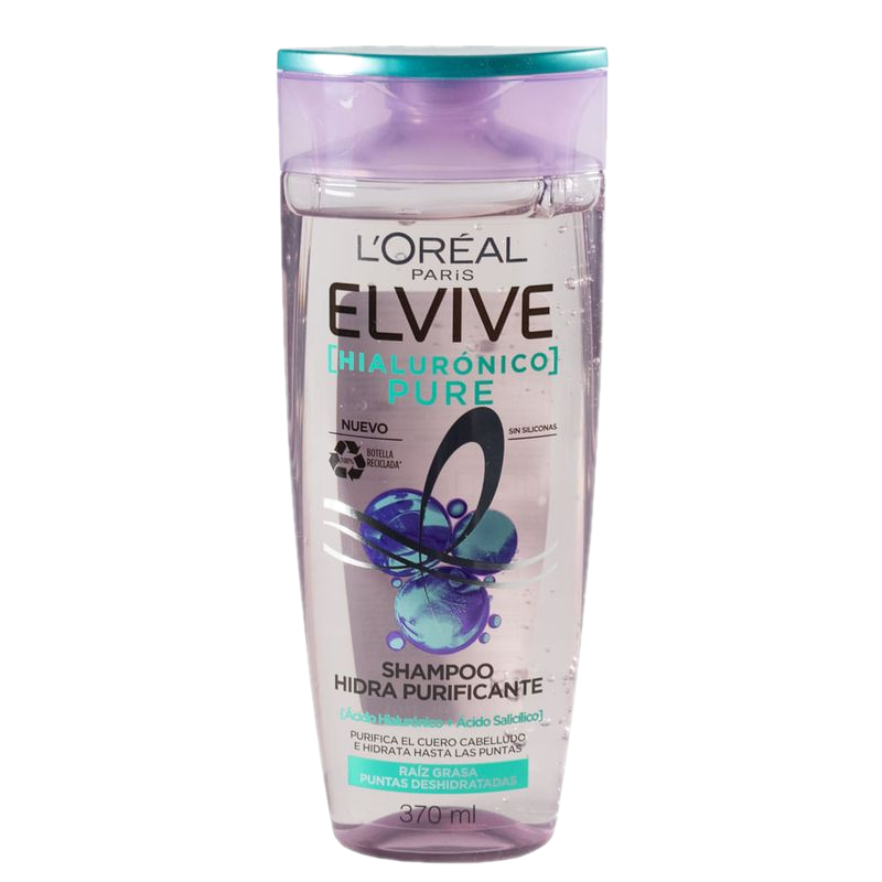 Shampoo Elvive Hialurónico Pure 370 Ml