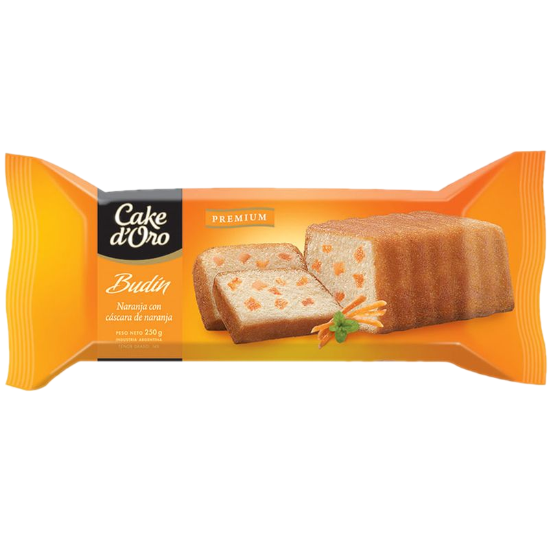 Budín De Naranja Con Cascara De Naranja Cake D' Oro 250 G