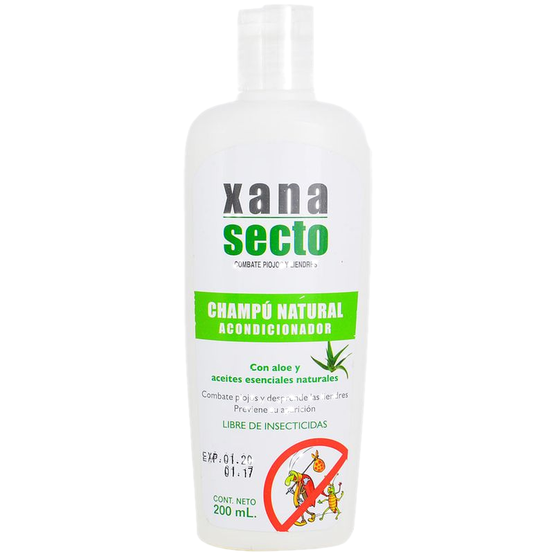 Shampoo Y Acondicionador Xanasecto Natural 200 Ml