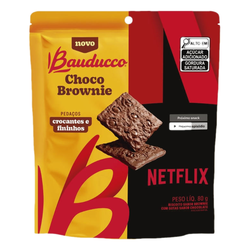 Galletas Choco Brownie Bauducco Netflix 80 G