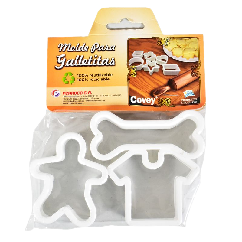 Set 3 Moldes Galletitas