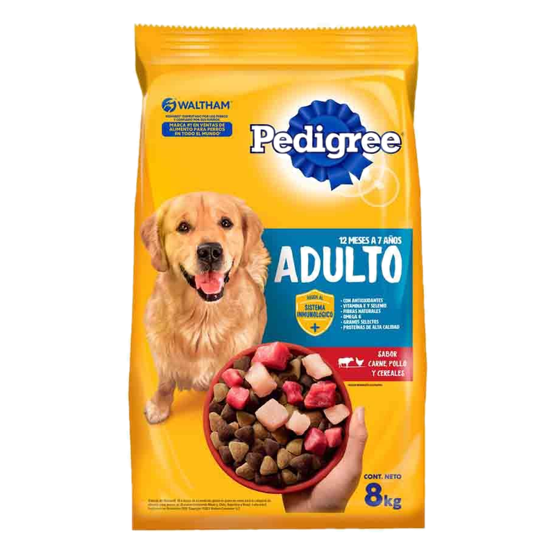 Alimento Para Perro Adulto Pedigree De Carne, Pollo Y Cerdo 8 Kg