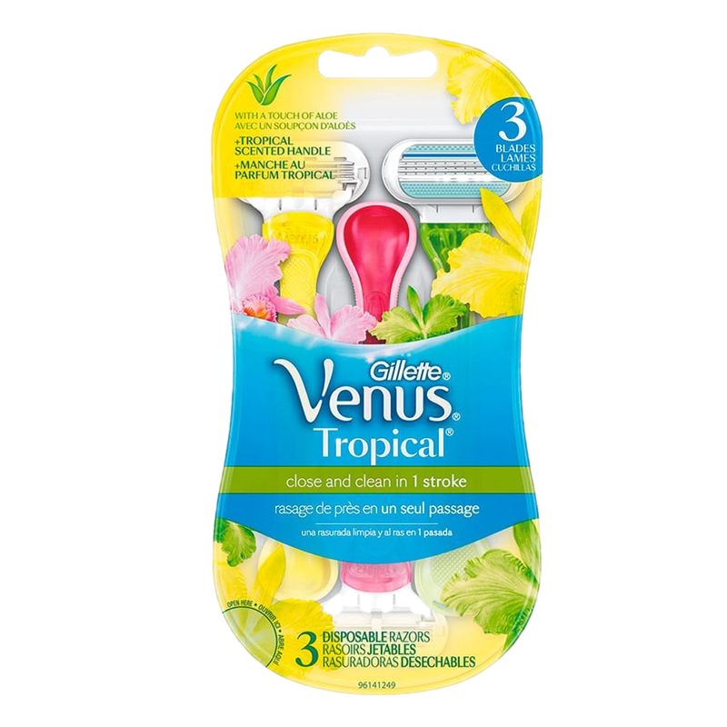 Maquina Desechable Gillette Venus Tropical Fem 3 Unidades