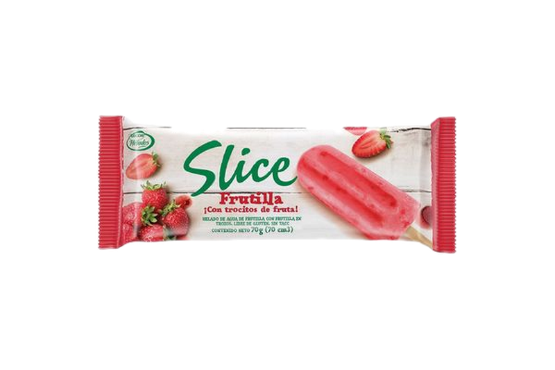 Helado Palito De Frutilla Slice 70 G