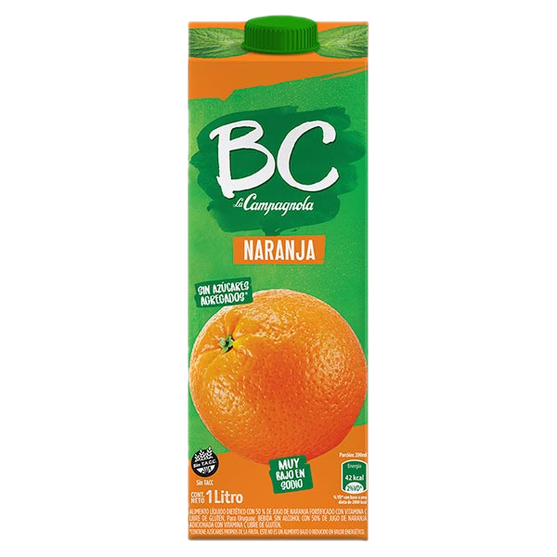 Jugo Bc Naranja 1 L
