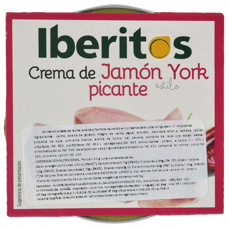 Crema De Jamón Iberitos Picante York 70 G
