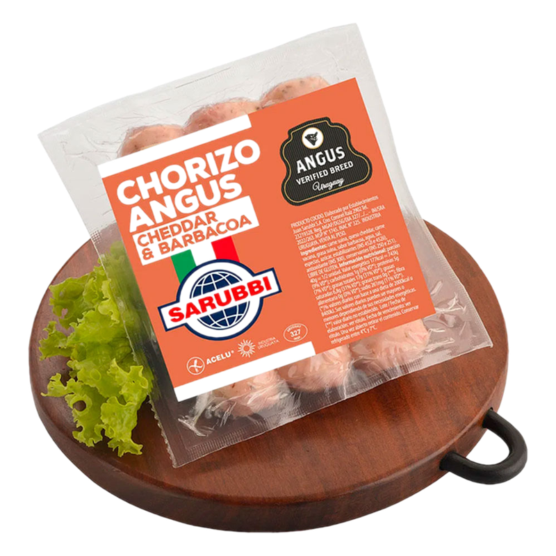 Chorizos Angus Cheddar Y Barbacoa Al Vacío Sarubbi 3 Unidades