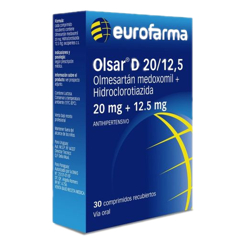 Olsar D 20/12.5 Mg X 30 Comprimidos
