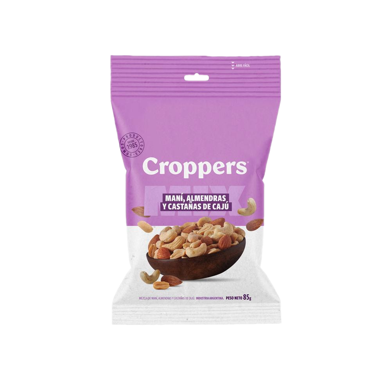 Mix Surtido Croppers Mani Almendras Y Castanas 80 G