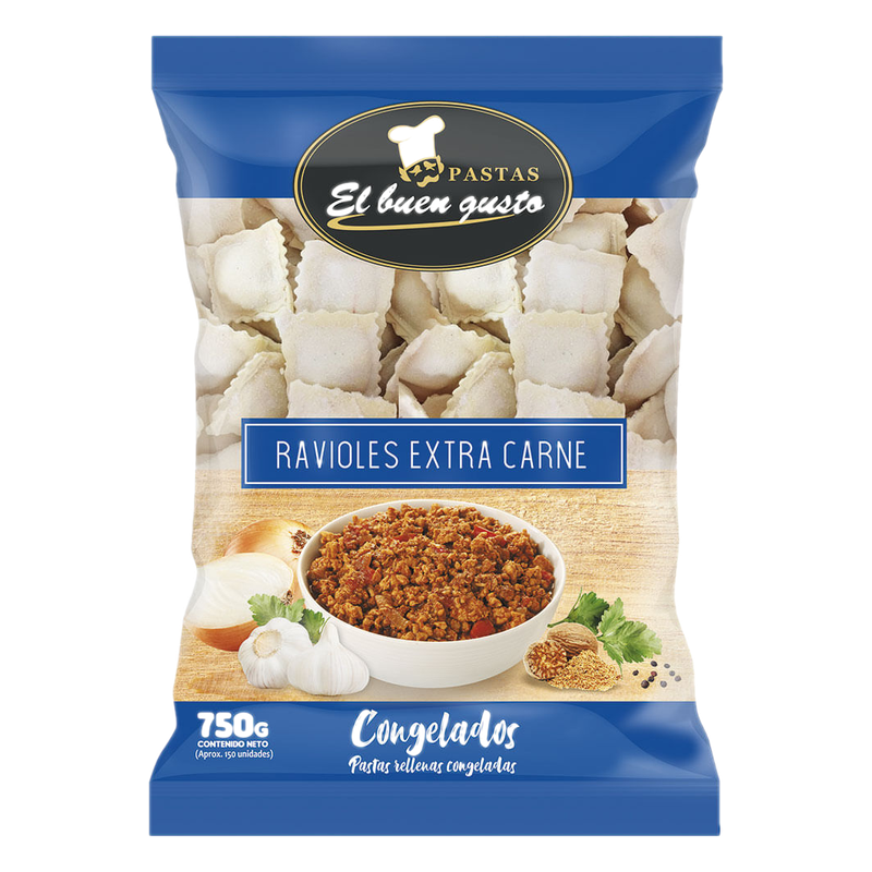 Ravioles El Buen Gusto De Extra Carne 750 G