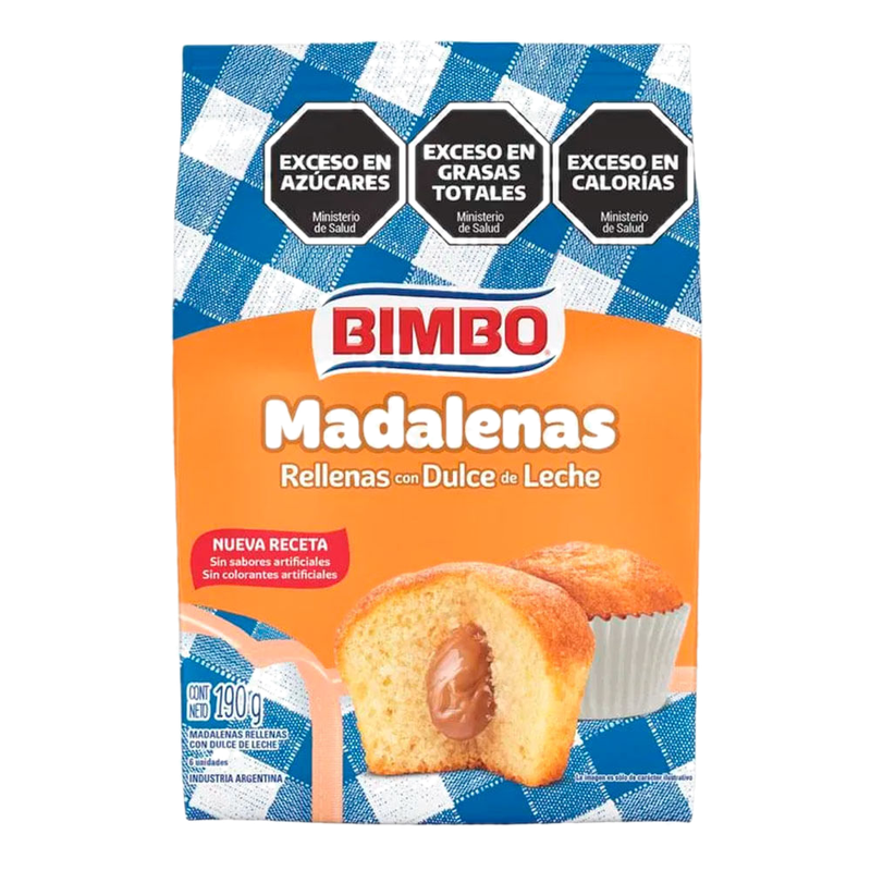 Madalena Bimbo Rellena Dulce De Leche 190 G