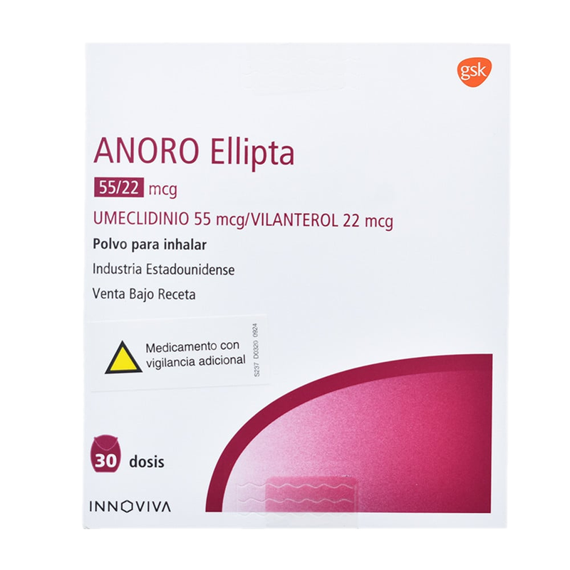 Anoro Ellipta 55 Mcg/22 Mcg Aerosol 30 Dosis