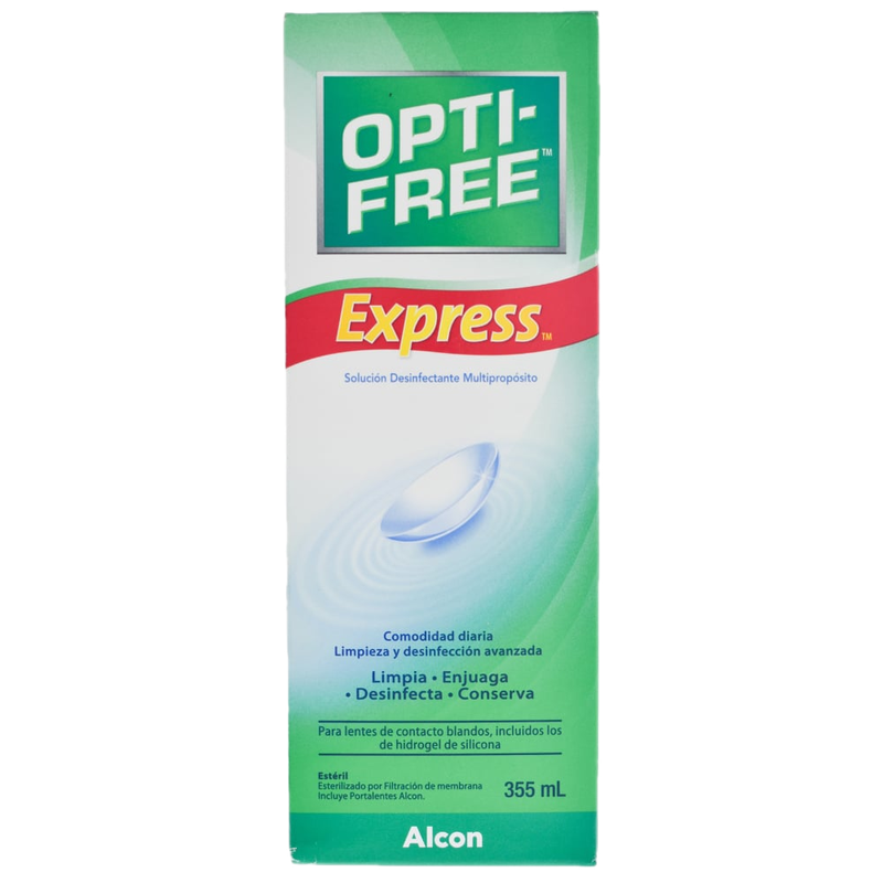 Opti-free Express Solución Para Lentes De Contacto 355 Ml