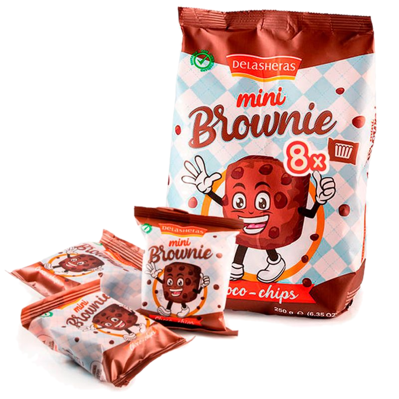 Magdalenas Brownie De Las Heras 8 Unidades 200 G