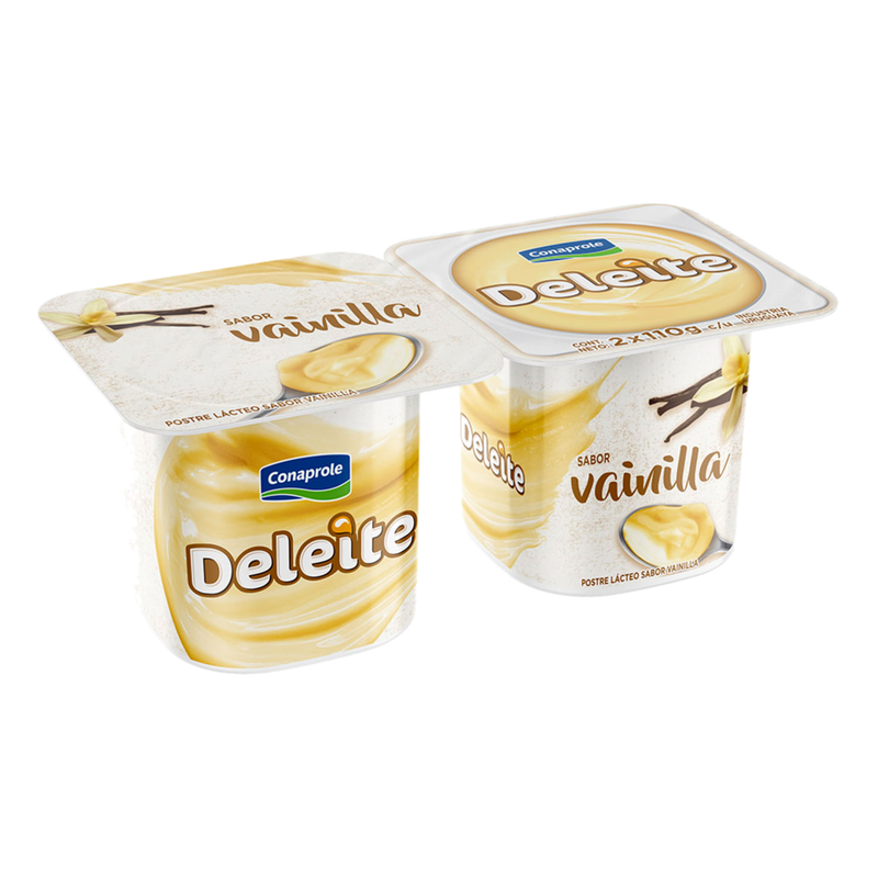 Postre Conaprole Deleite Vainilla . 110 G 2 Unidades