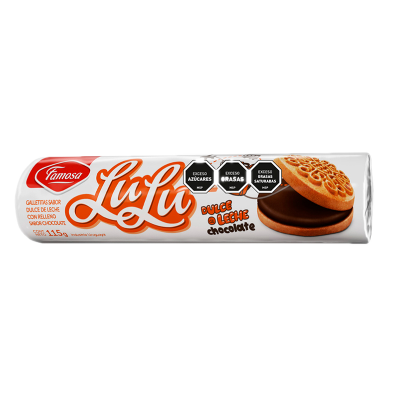 Galletitas Dulce De Leche Lulu Rellena Chocolate