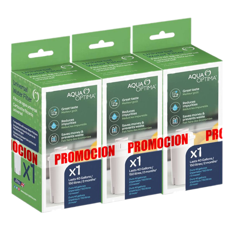 Pack Aqua Optima 3 Filtros Universal 30 Días