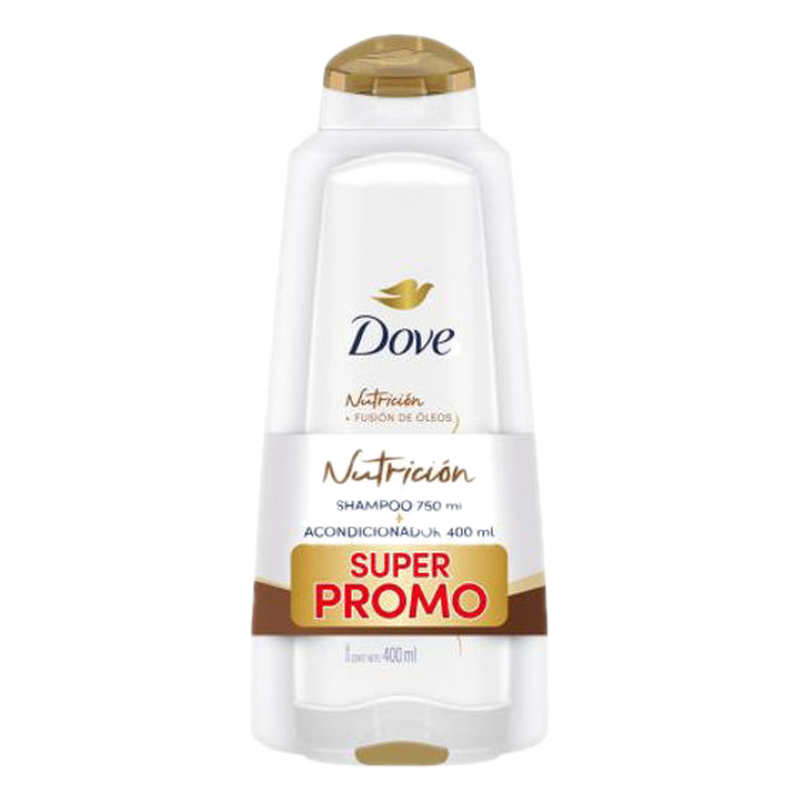 Shampoo Dove Reconstrucción 750 Ml + 400 Ml