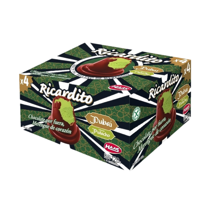 Pack Ricardito Dubai Haas 120 G 4 Unidades