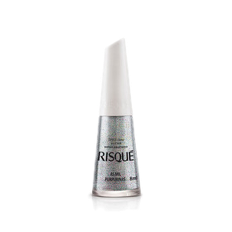 Risque Esmalte Glitter As Mil Purpurinas [8 Ml]