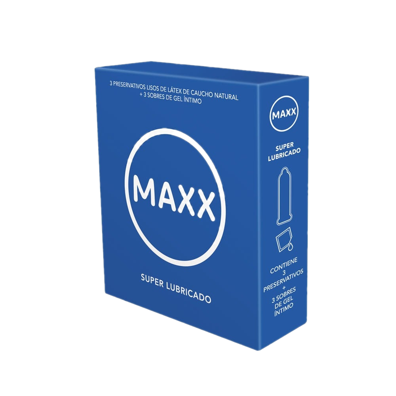 Preservativos Maxx Super Lubricado 3 Unidades