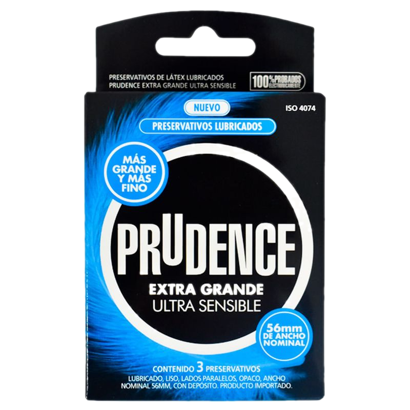 Preservativo Prudence Extra Grande Ultra 3 Unidades