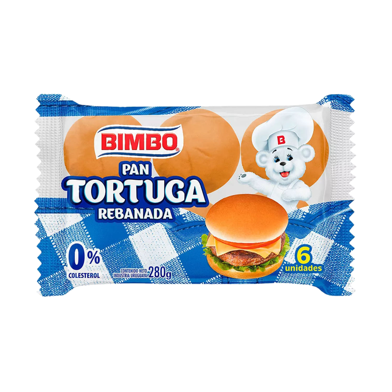 Pan Tortuga Bimbo Rebanadas 280 G 6 Unidades