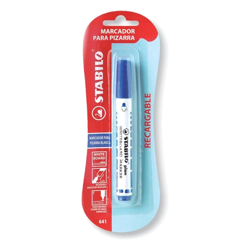Marcador Stabilo Para Pizarra Azul X 1 Unidad