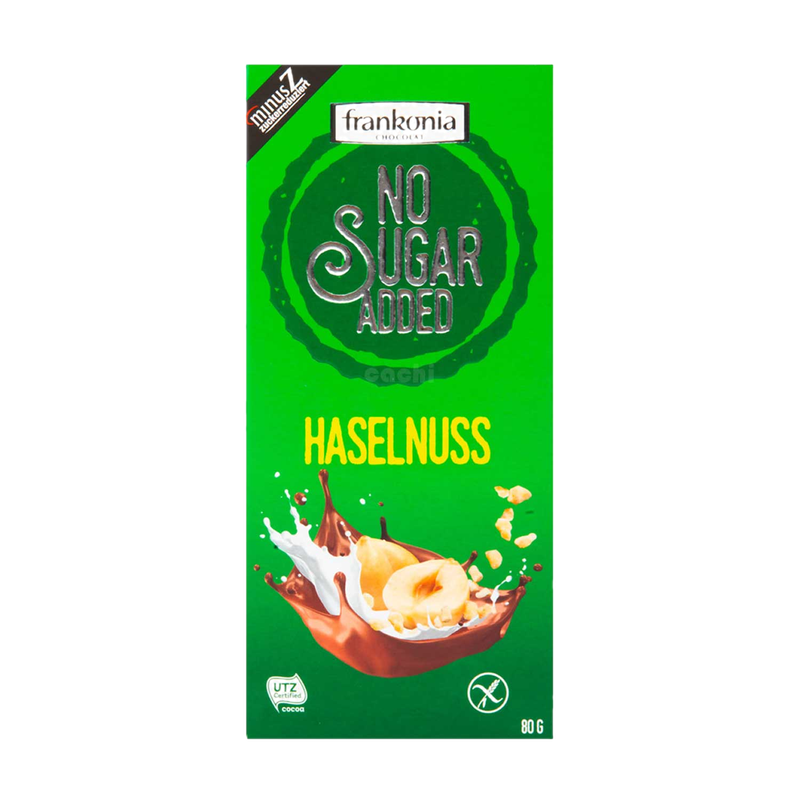 Chocolate Frankonia Sin Azucar Con Avellanas Tableta 80 G