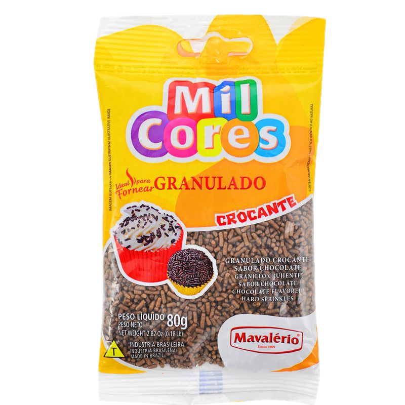 Granas Chocolate Mil Cores Mavalerio 80 G