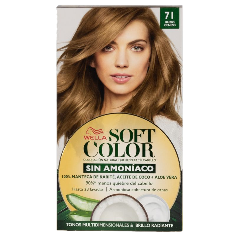 Coloracion Soft Color Rubio Ceniza 71