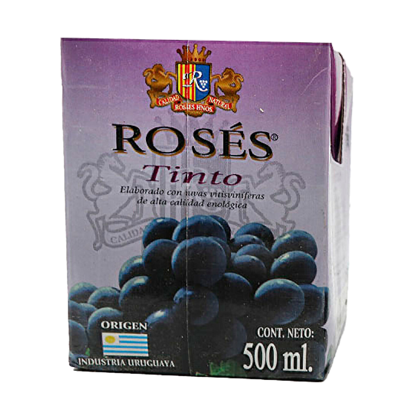 Vino Roses Tinto Suave Tetra 500cc