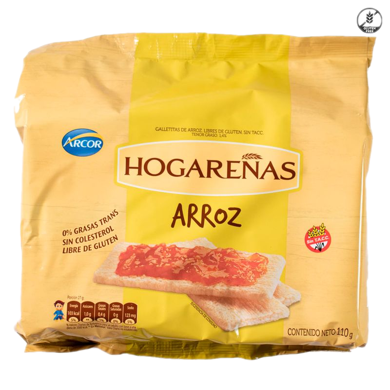 Tostadas Arroz Clasicas Hogareñas Arcor 110 G