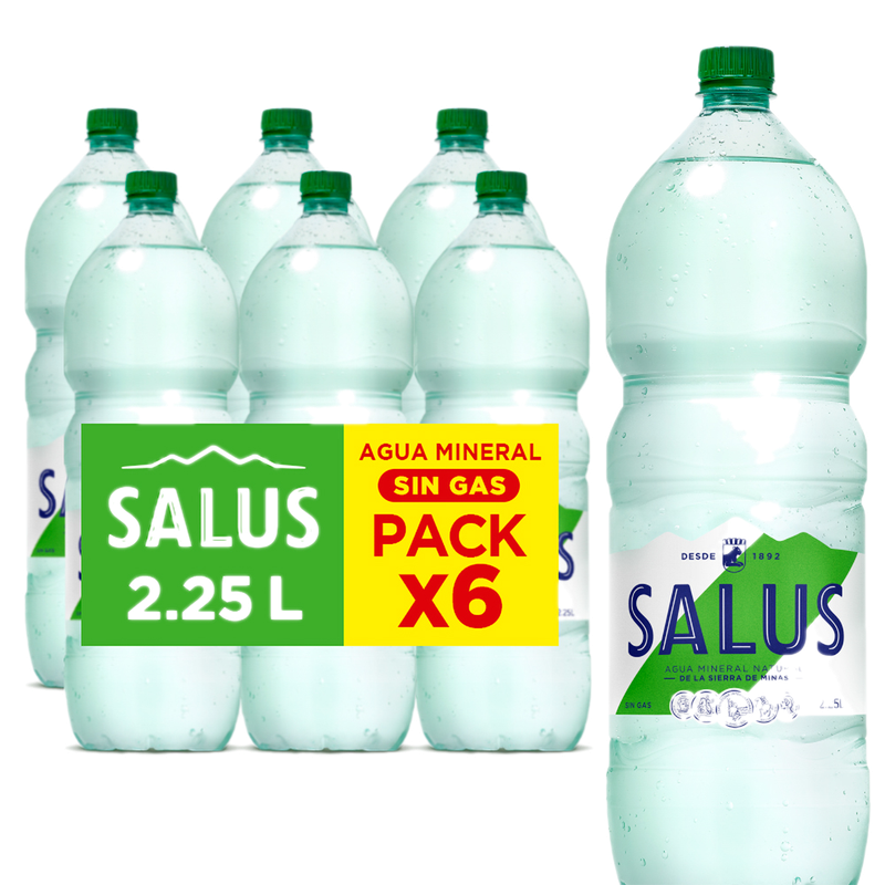 Funda Salus Agua Sin Gas 2.25 L 6 Unidades