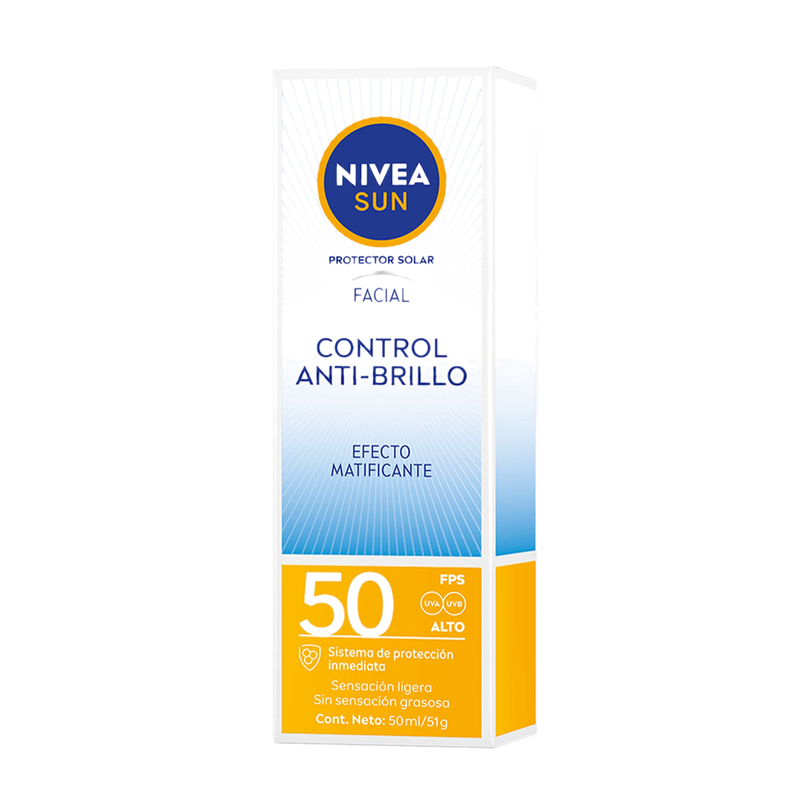 Protector Solar Nivea Sun Facial Invisible Fps50 50 Ml