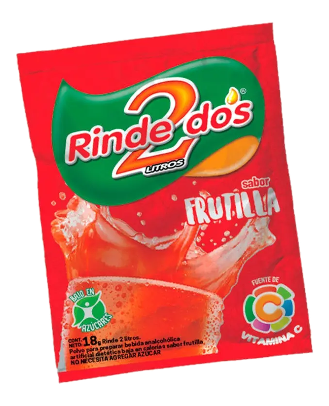 Jugo Rinde 2 En Polvo Frutilla