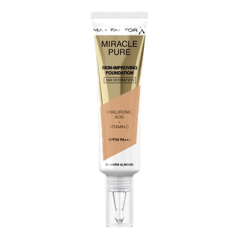 Base Max Factor Pure Foundation N°45 Warm Almond
