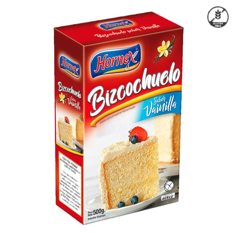 Premezcla Bizcochuelo Hornex Vainilla Sin Gluten