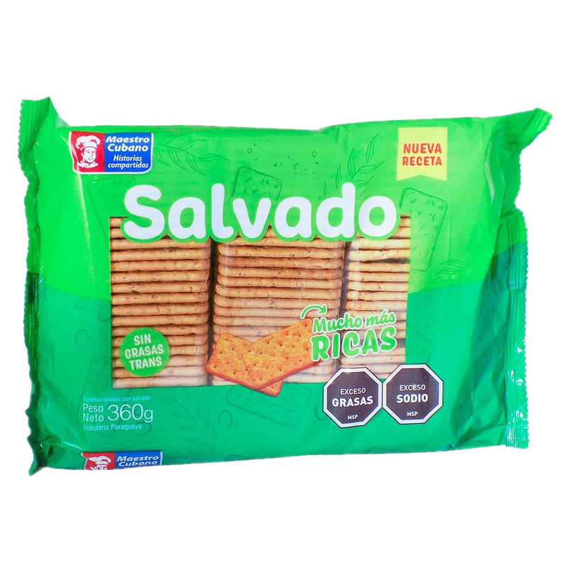 Galletas Maestro Cubano Salvado Tripack 360 G