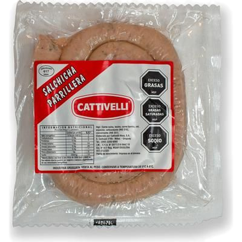 Salchicha Parrillera Al Vacío Cattivelli 1 Unidad