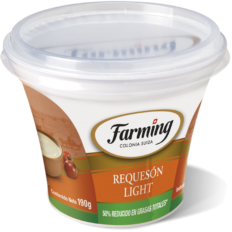 Queso Untable Requesón Farming Light 190 G