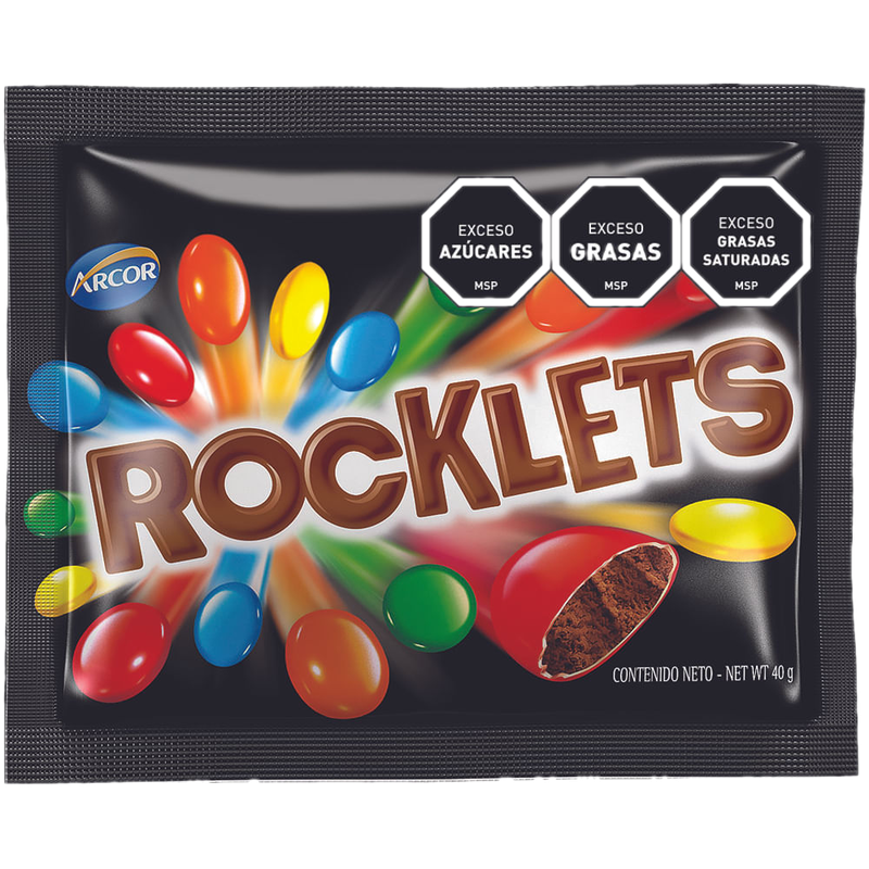 Chocolate Confitado Rocklets Arcor