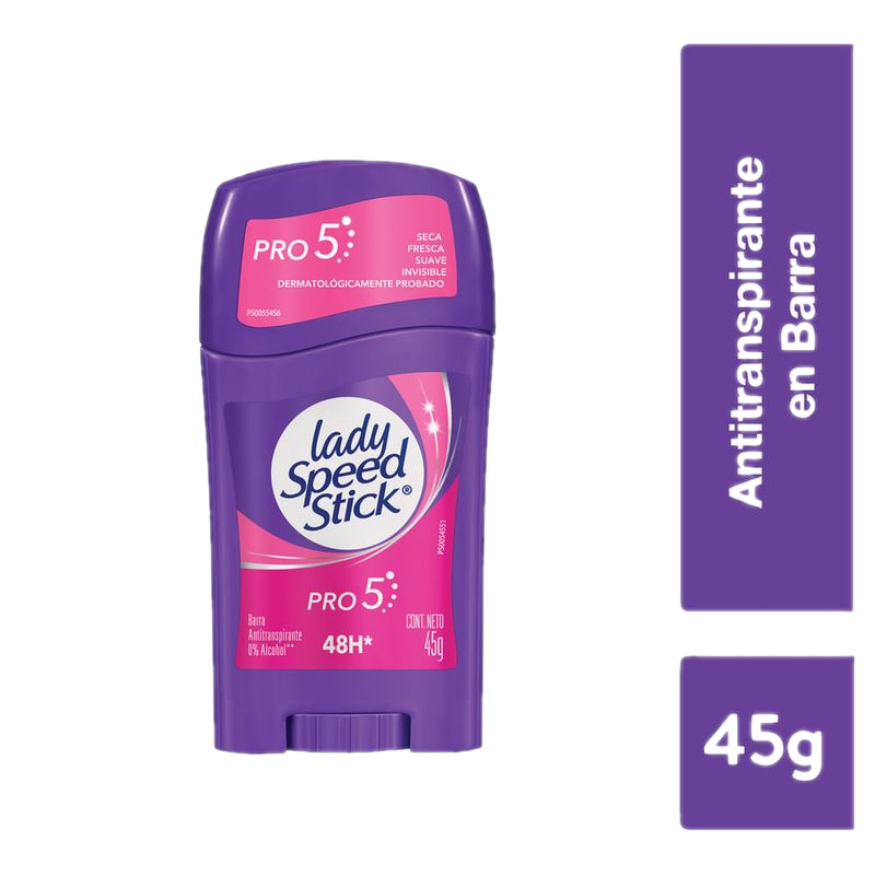 Desodorante Lady Speed Stick Pro 5 En 1 45 G